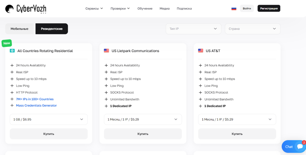 Резидентные с ротацией у CyberYozh app