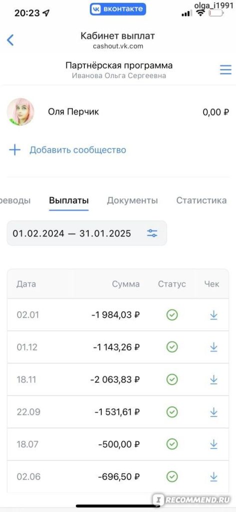 Просевшие цифры заработка