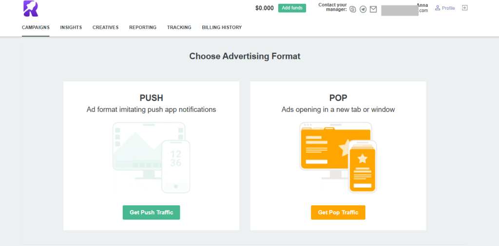 Меню и вообще функционал кабинета – очень простые и понятные