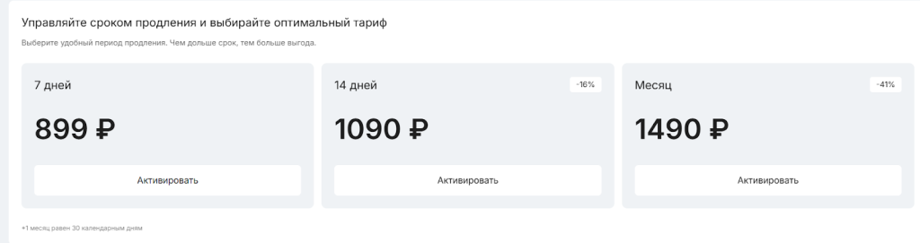 Вариант со списанием каждую неделю – самый невыгодный