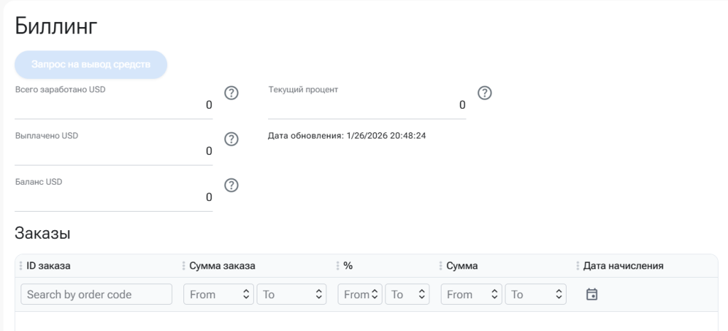 В этой же вкладке вы увидите свою стату по заработку