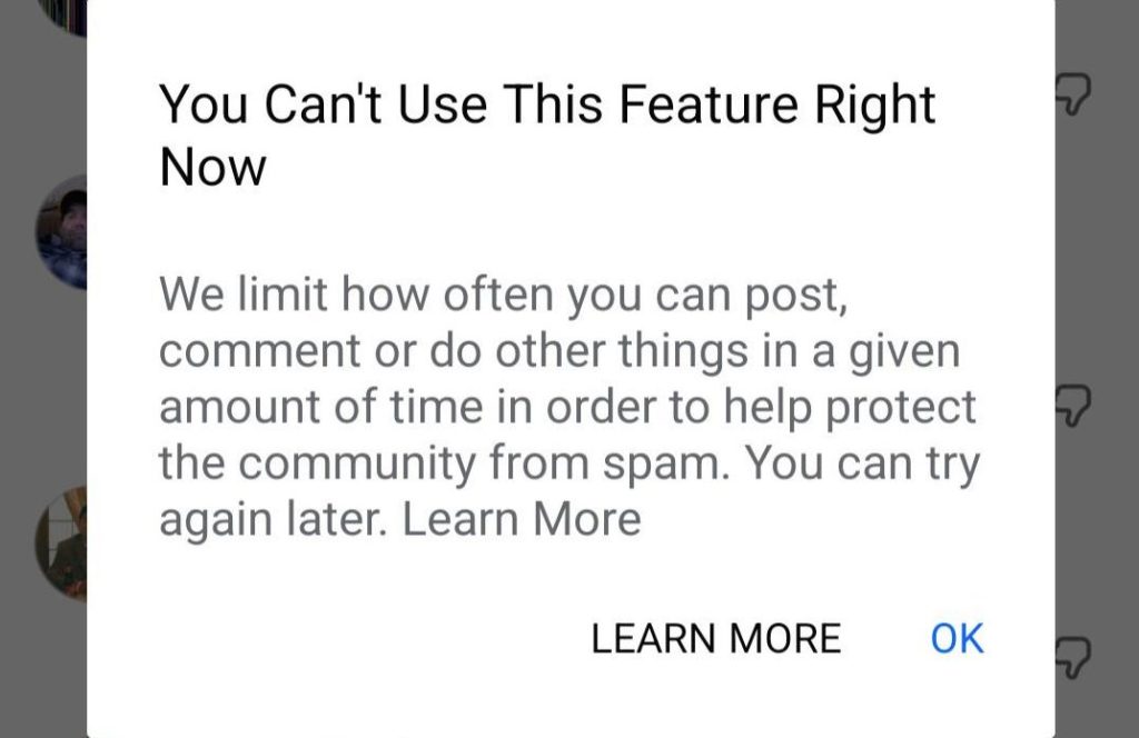 Ошибка You Can't Use Htis Feature Right Now